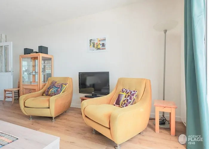 66m² Renove, 1 Chambre, Vue Mer, 4eme Etage, Fibre, 3 Etoiles - Fr-1-197-198 * 莱萨布勒-多洛讷